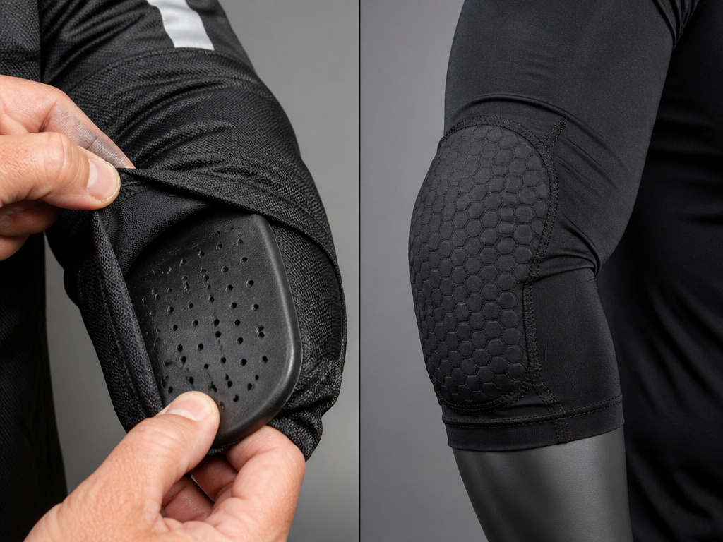 comparison of loose jacket armor pocket versus sewn-in armored shirt sleeve